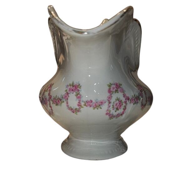 Antique Johnson Brothers Gravy Boat Gold Scallop Edge Pink Rose Swags JB313 - Picture 7 of 10